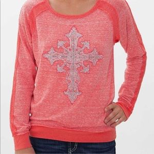 Miss Me French Terry Sweatshirt M EUC